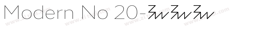 Modern No 20字体转换